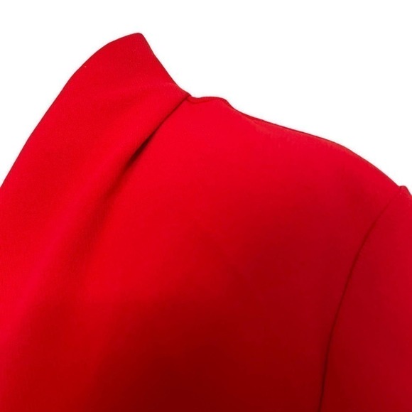 𝅺halogen Peplum Red Jacket Women's Size M - Picture 7 of 10